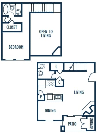 1BR/1.5BA - A3