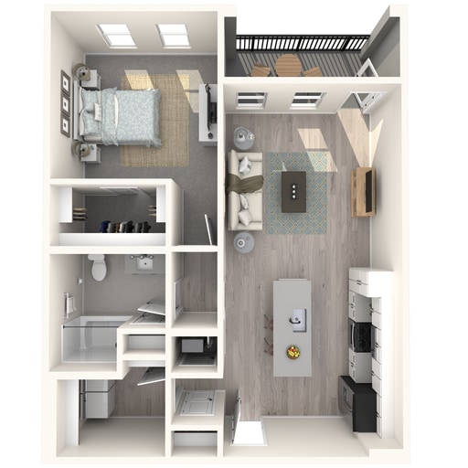 A2 floor plan The Crossing at Palm Aire - A2