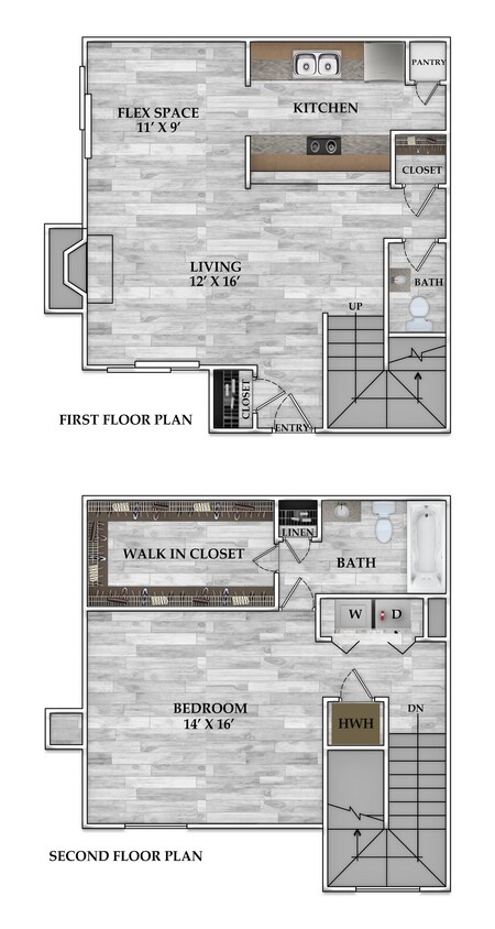 1072 SF - 1x1.5 1072 SF