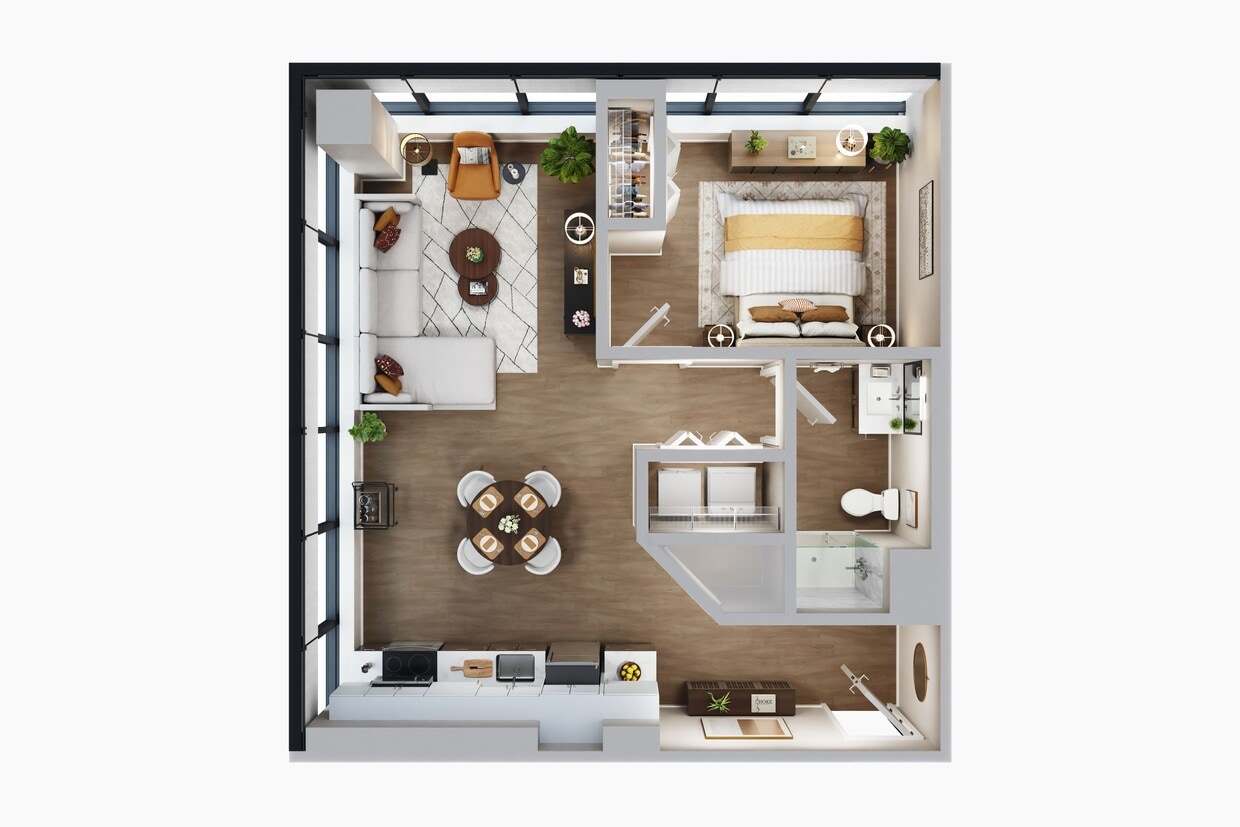Floor Plan - Ferrara Flats C - City Side