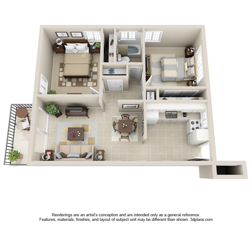 The Beacon - 2 bedroom / 1 bath - The Beacon