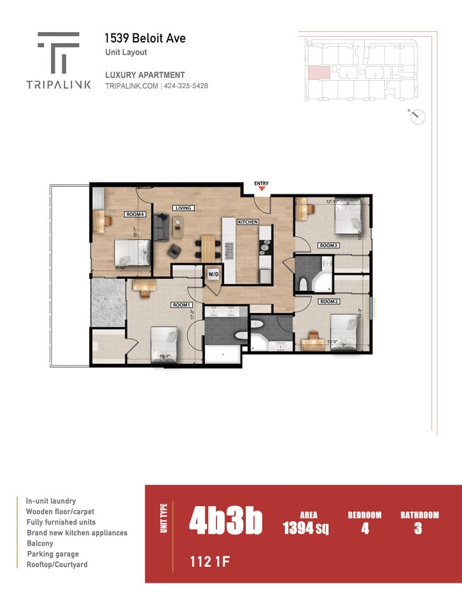 Floor Plan - Unit 112