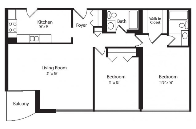 TWO BED - B - 2H