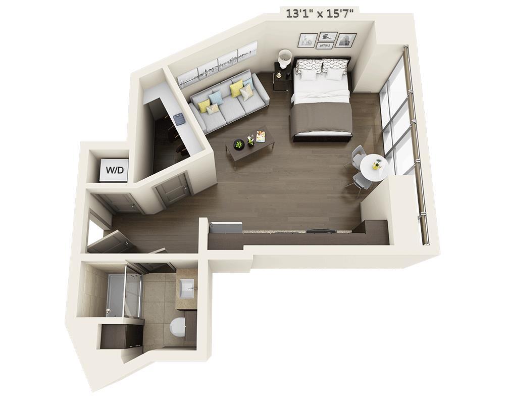 Floor Plan - Studio E1K