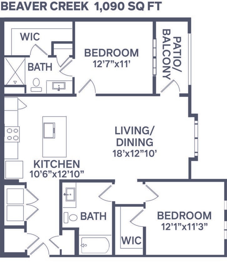 Floor Plan - Beaver Creek (B1A)