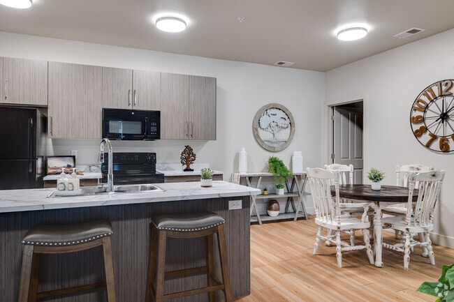 2BR, 1BA - 920SF - Living Room - The Residences at First Street