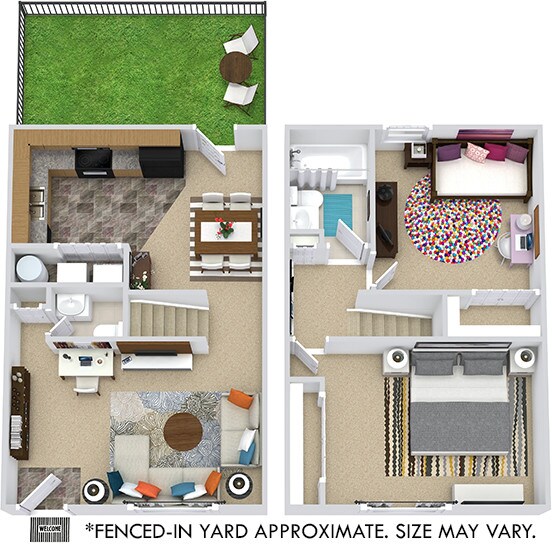 Floor Plan - Boxwood with Fenced-In Yard