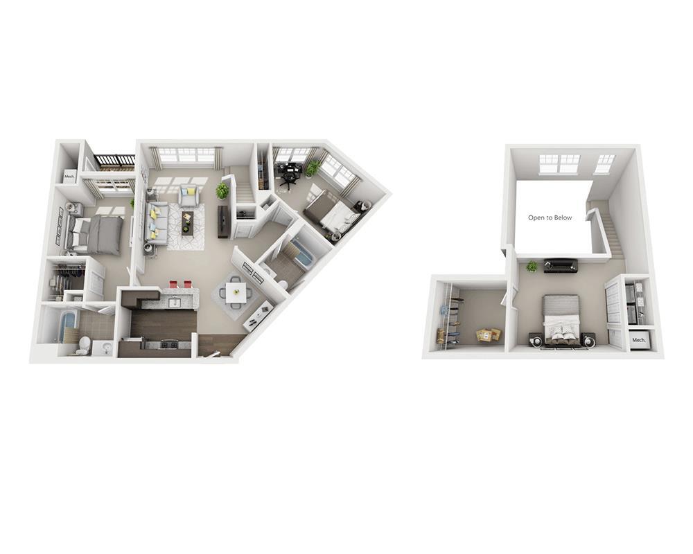 Floor Plan - Bennett Loft (B2DL)
