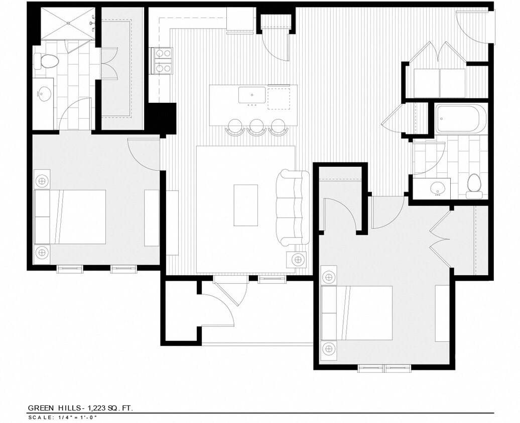 Floor Plan - 2 Bedroom
