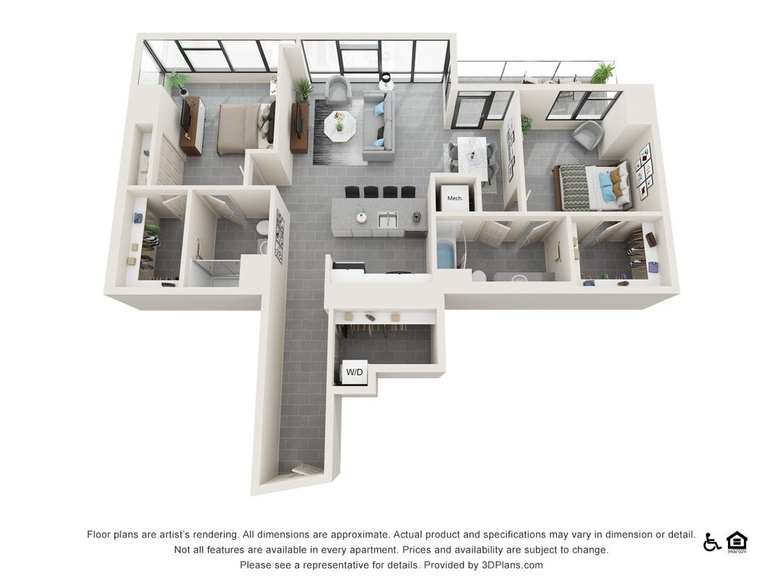 Floor Plan - Two Bedroom H