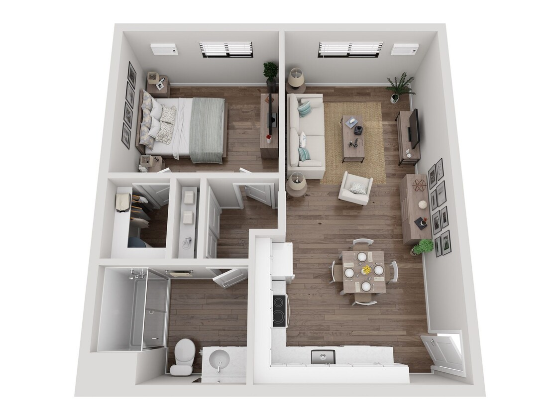 Floor Plan - One Bedroom A