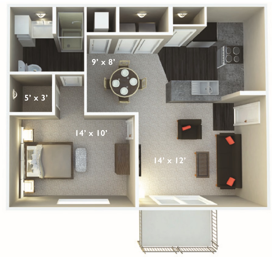 Floor Plan - Suite H