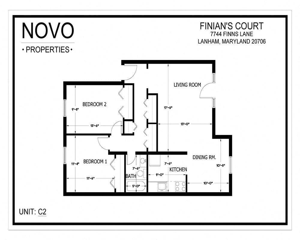 Floor Plan - 2 Bedroom