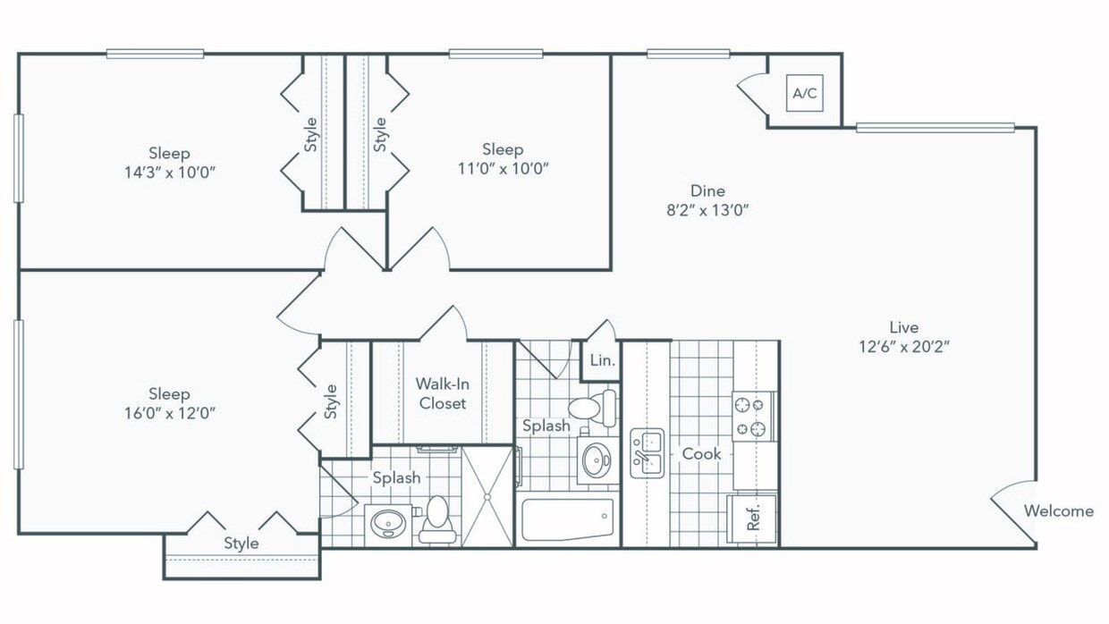 Douglass Floorplan - Douglas