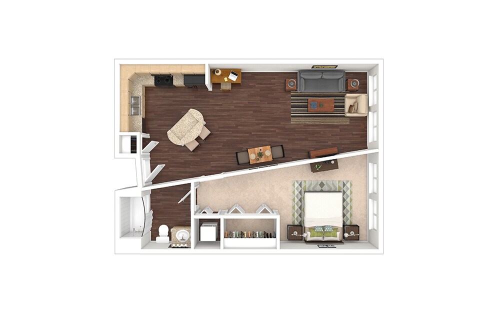 Floor Plan - Bronze - Renovated