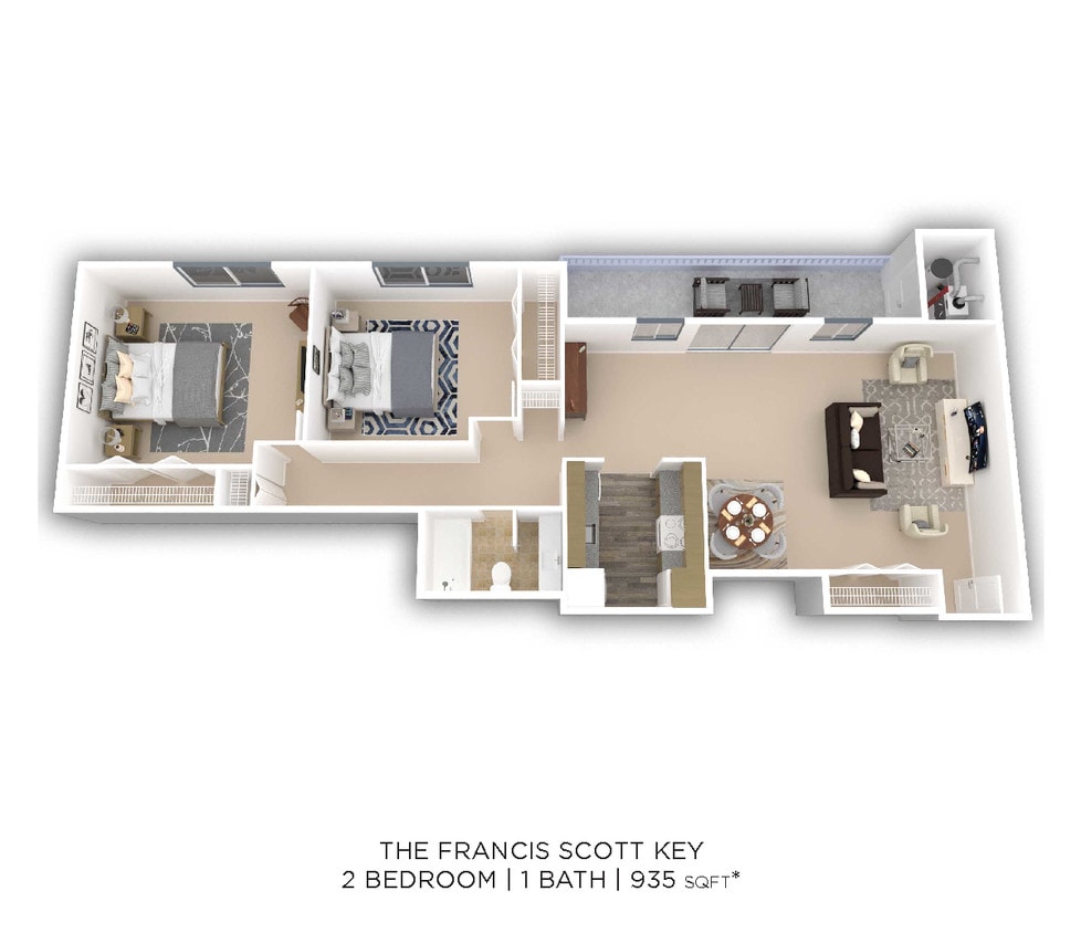 Floor Plan - Two Bedroom