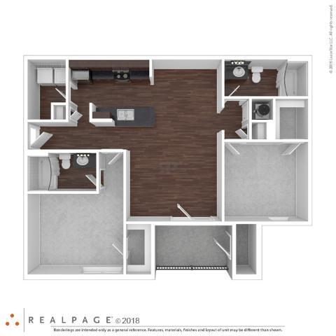 Floor Plan - 2A 2 Bedroom