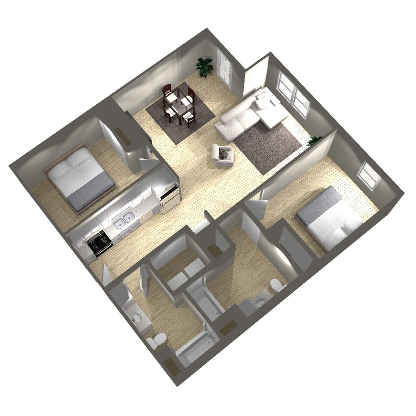 Floor Plan - 2 Bed B