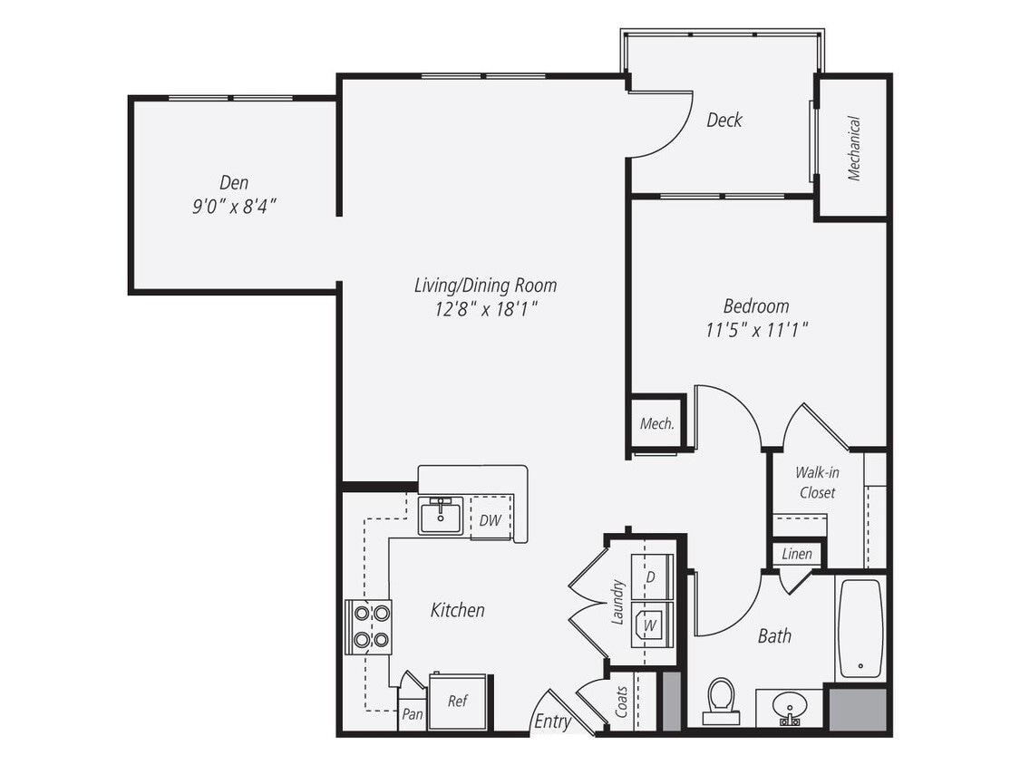 Floor Plan - A2D.1 Renovated