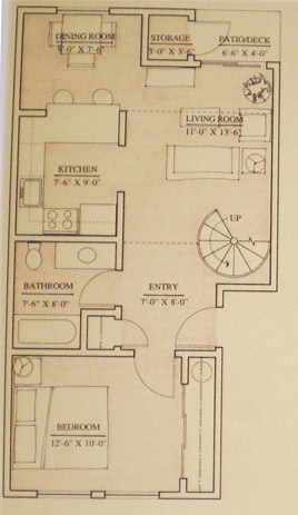1BR/1BA - One Bedroom