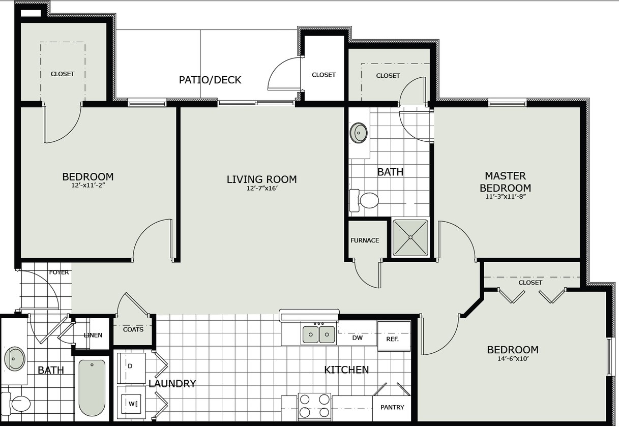 Three Bedroom - Three Bedroom