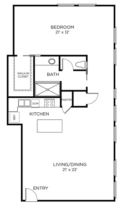 The Rice - A11 - 1x1 - 1 Beds - 1 Baths - 1144 Sq. ft. - A11 - 1x1