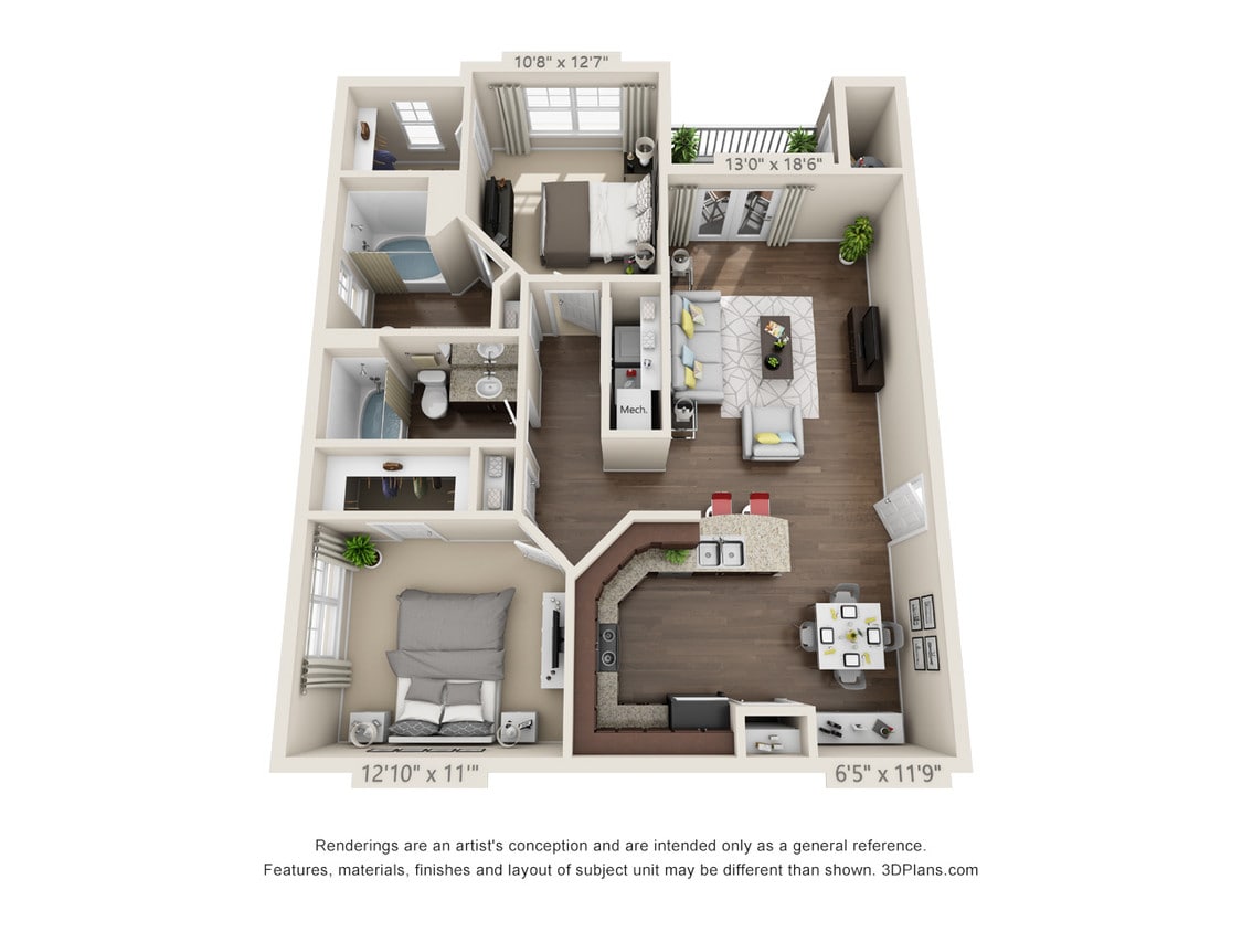 Floor Plan - Flower Mill