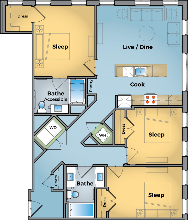Floor Plan - E3 ADA