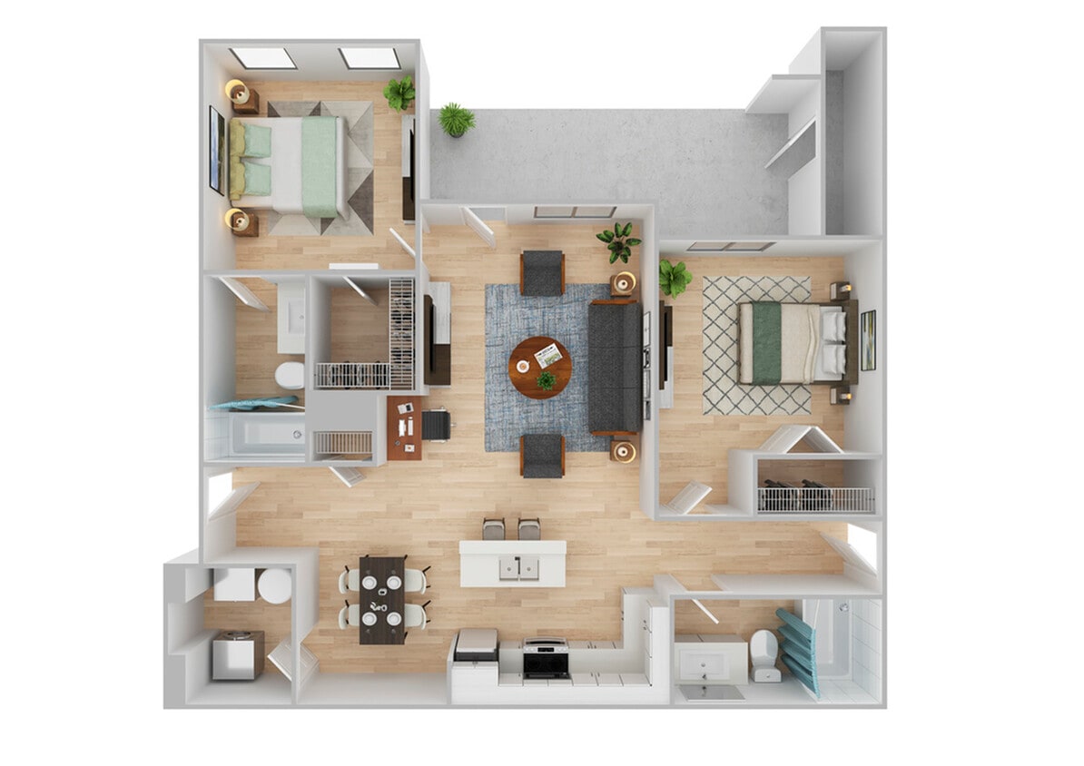 2 Bedroom | 2 Bath | 1152 SF | Renovated - Colt | Renovated