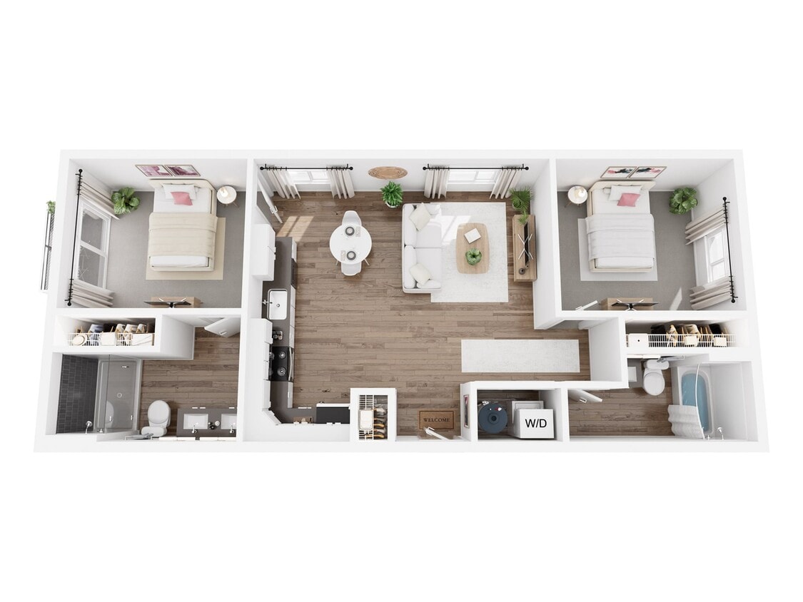 The Benjamin_2 Bed - 2/2.00