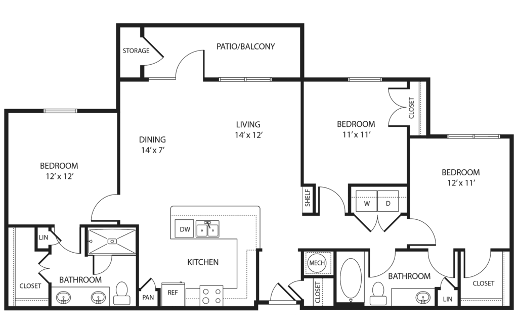 Floor Plan - Fredericksburg C1