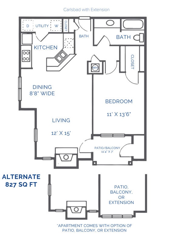 Floor Plan - Carlsbad w Extension