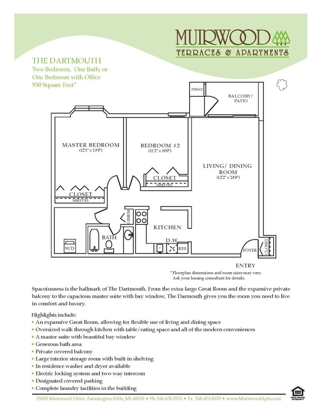 Floor Plan - The Dartmouth