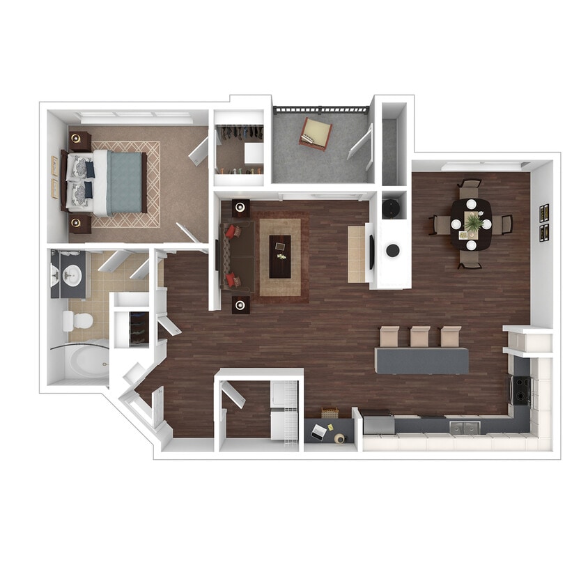 A3R Floorplan | One Bedroom - A3R