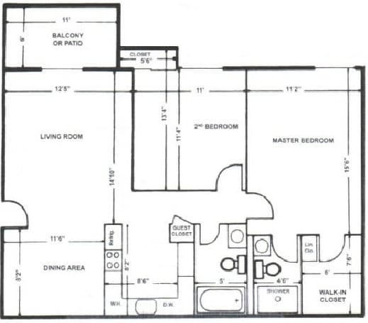 2BR/2BA - Grove