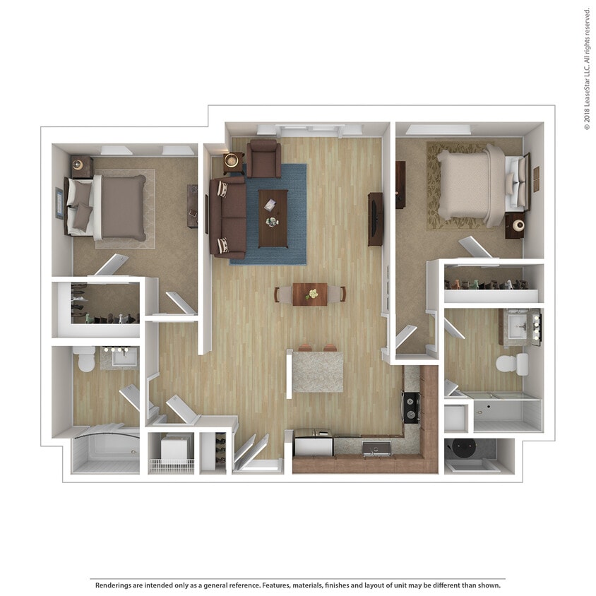 Floor Plan - Aria 2 Bedroom C8