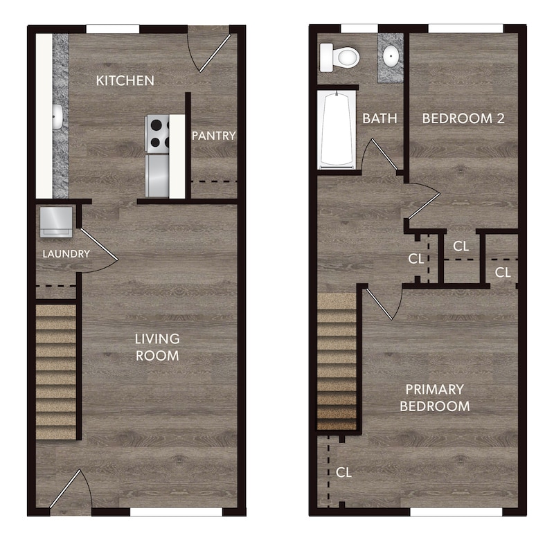 Floor Plan - Two Bedroom
