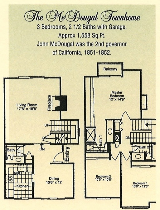 Floor Plan - McDougal Townhome