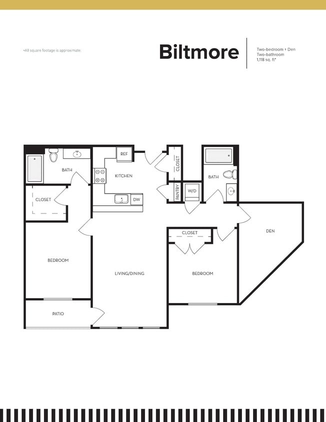 Floor Plan - Biltmore + Den