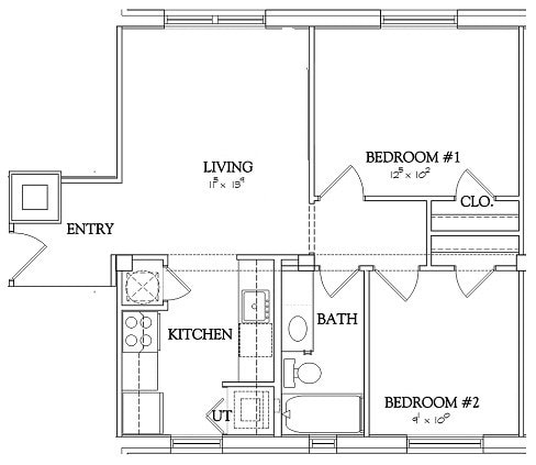 1BR/1BA - 2 Bedroom - Elvis Building