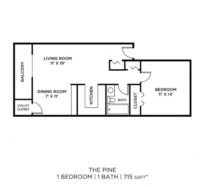 Floor Plan - The Pine - Renovated