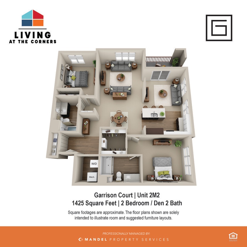 Garrison Court Unit Style 2M2 - 2M2
