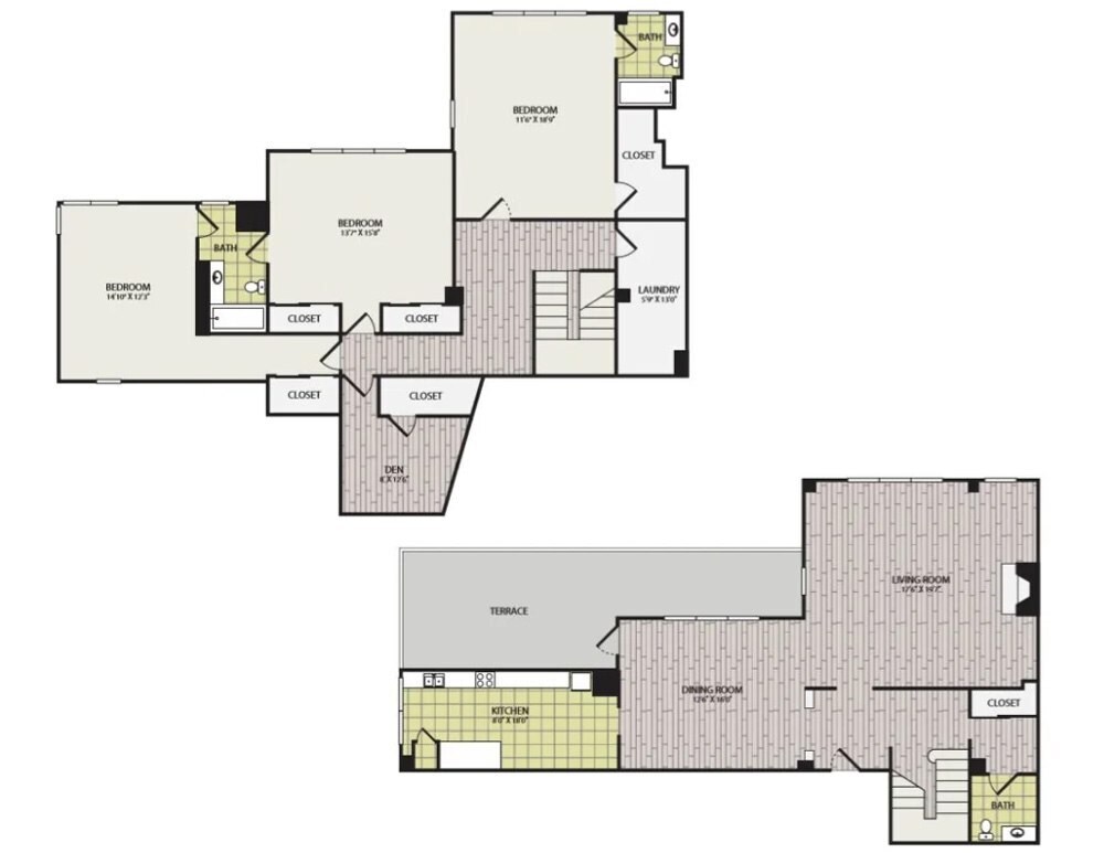 Floor Plan - 3 Bedroom, 2.5 Bathroom
