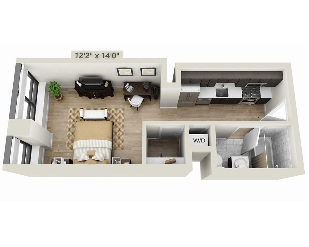 Floor Plan - Studio E1A
