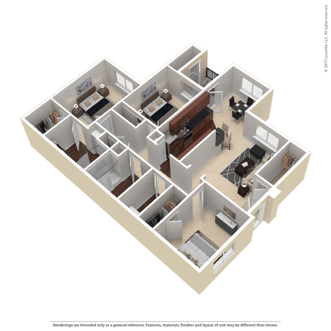 Floor Plan - 3X2 A Luxury
