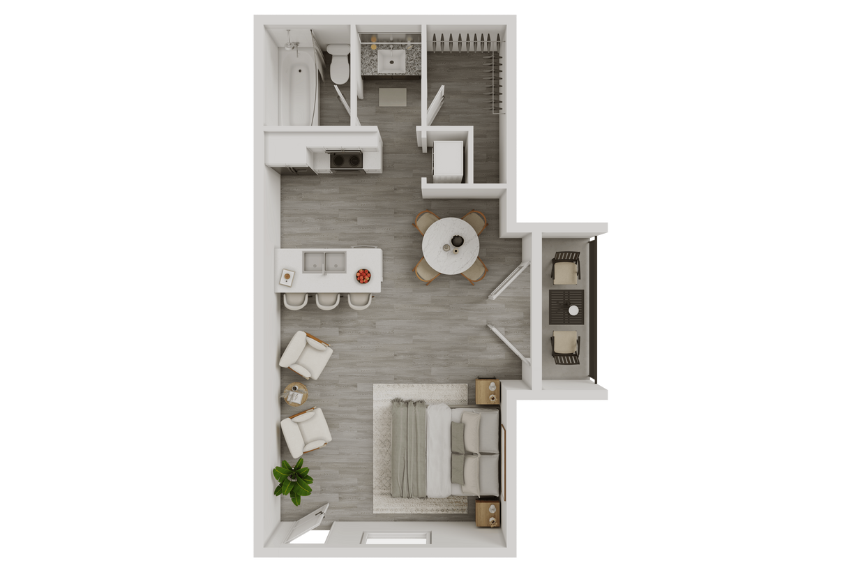 Floor Plan - MARBELLA - 400 SQ FT