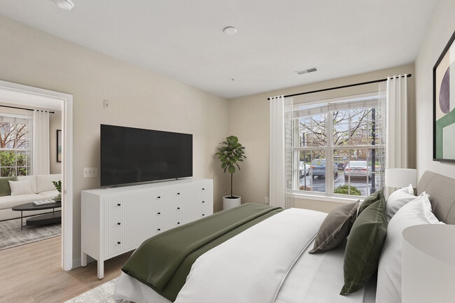 Updated Finishes bedroom with new hard surface flooring - Avalon Falls Church