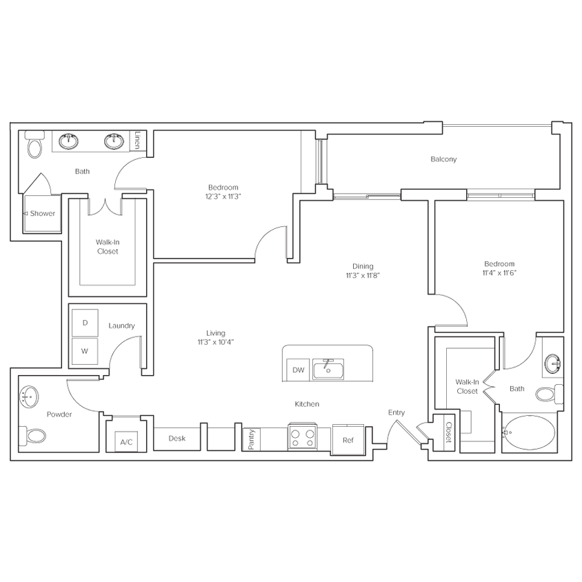 Floor Plan - B1-Underwood