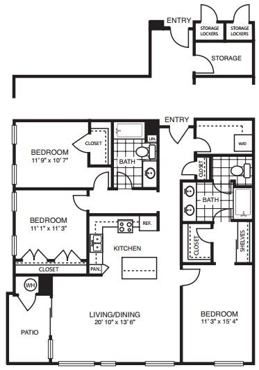 C1/C1a - Three Bedroom