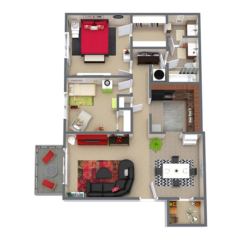 Floor Plan - 2BR